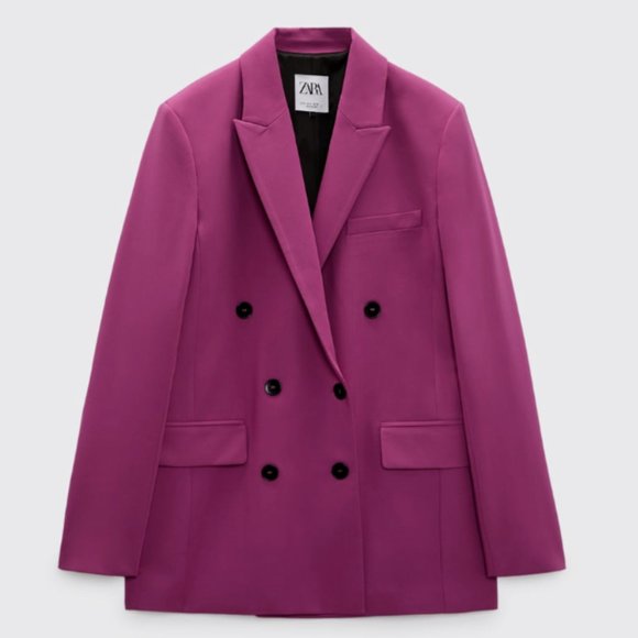 Zara Women Double Breasted Blazer - NWT - Small - Picture 3 of 7